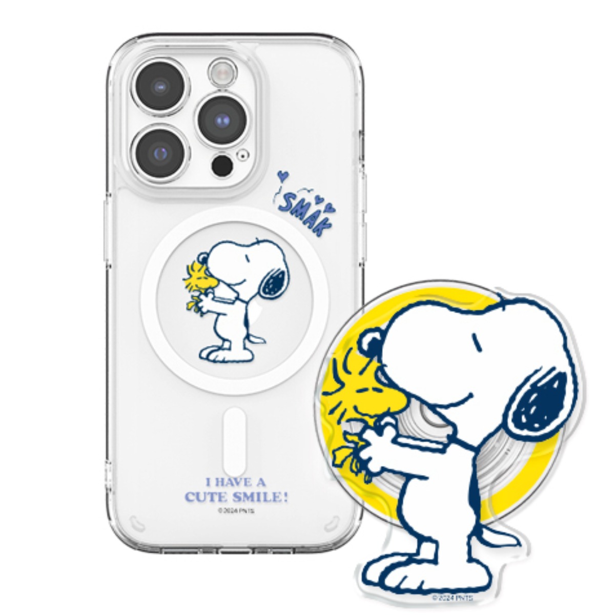 스누피 리얼미 갤럭시 아이폰 렌즈가드 마그네틱 케이스+아크릴톡 세트(맥세이프 호환) 29,500원