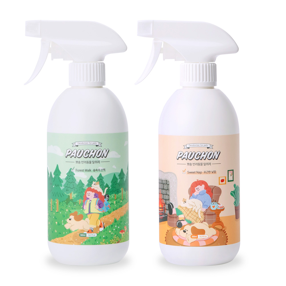 뽀숑 반려동물 탈취제 숲속의 산책 + 포근한 낮잠 16,800원
