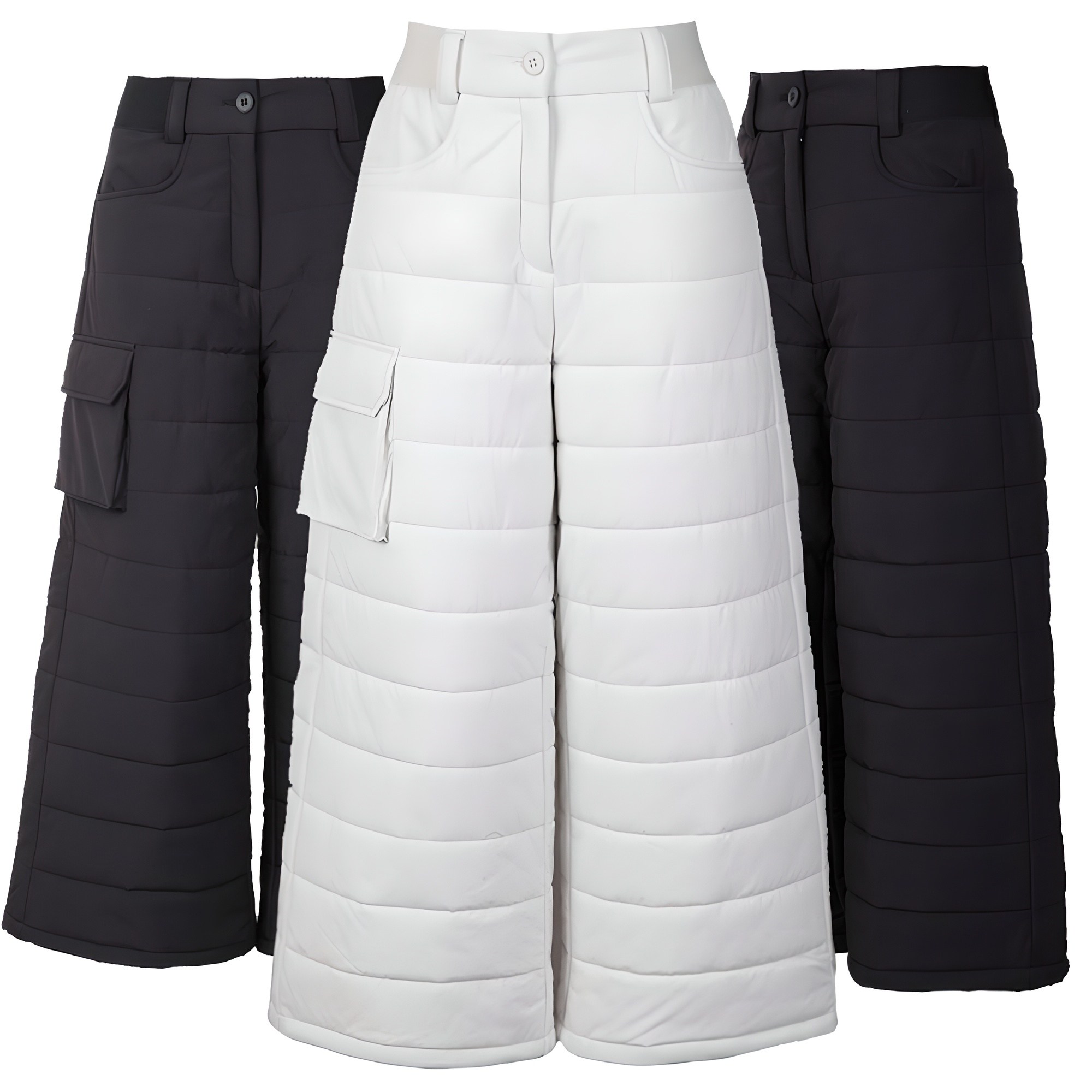 가우리 여성 와이드바지 골프바지 (기모)WB 714 밴딩 패딩 팬츠 겨울 패딩 방한 39,800원