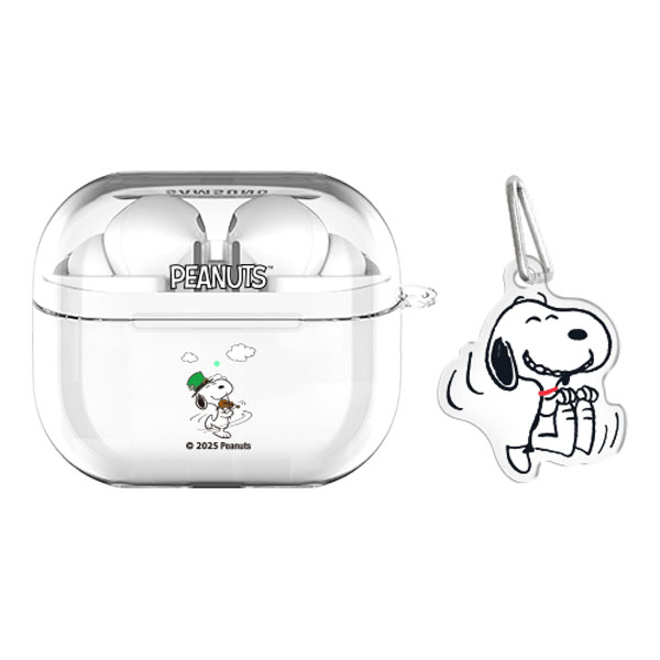 스누피 버즈라이브/버즈3/버즈3프로 클리어 케이스 +아크릴키링 세트, 빈티지 스누피 하루_바이올린, 버즈3/버즈3프로(공용) 16,500원