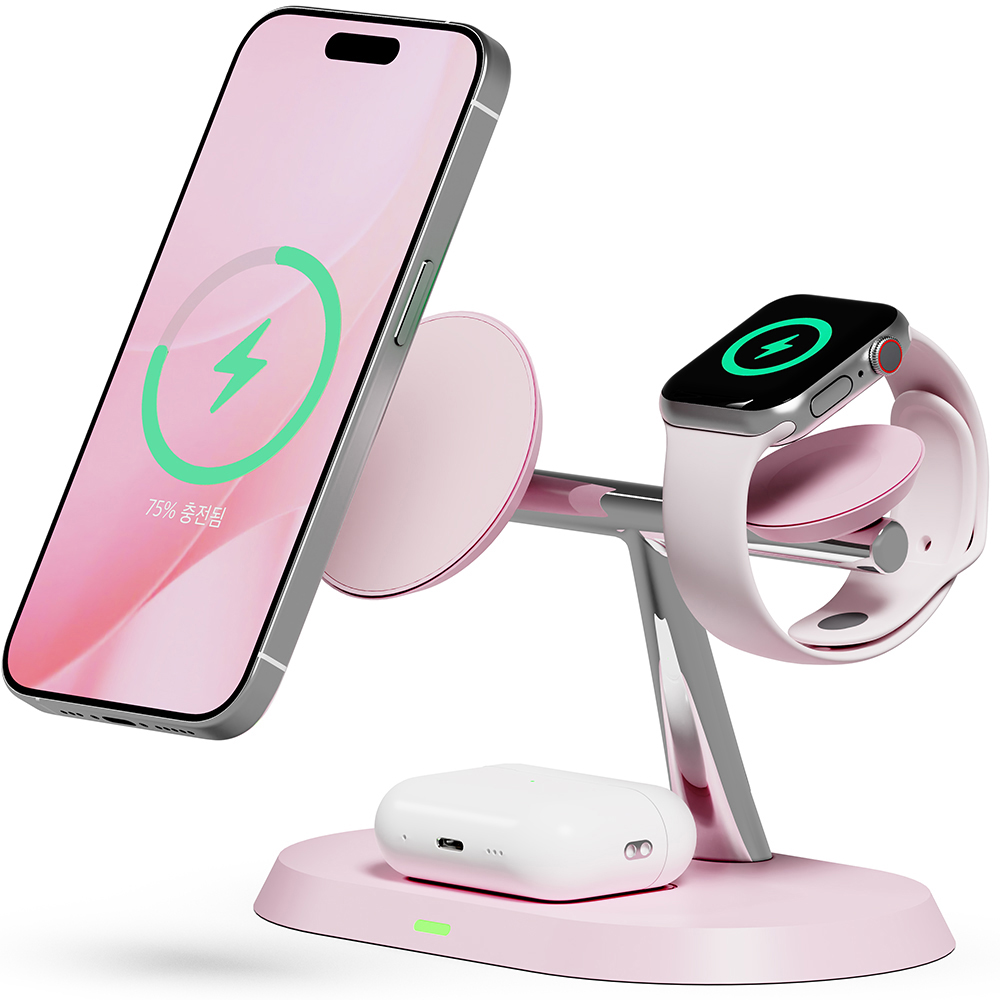 일리온 3in1 + 1 맥세이프 호환 마그네틱 무선 충전기 15,900원