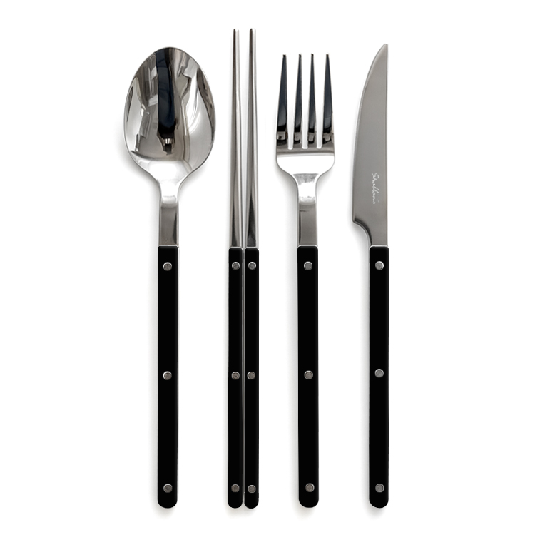 샤블랑 스텐 304 한식+양식기 (숟가락+젓가락+포크+나이프) 커트러리 디너 세트 14,630원