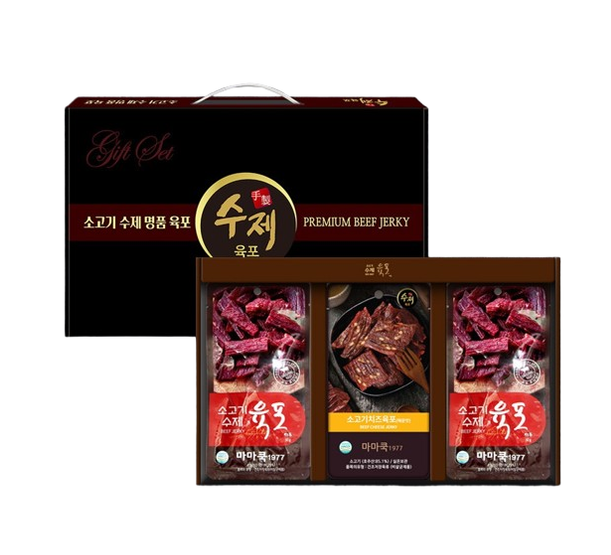 명품 수제 소고기 육포 5종 명절선물세트, 1 13,000원