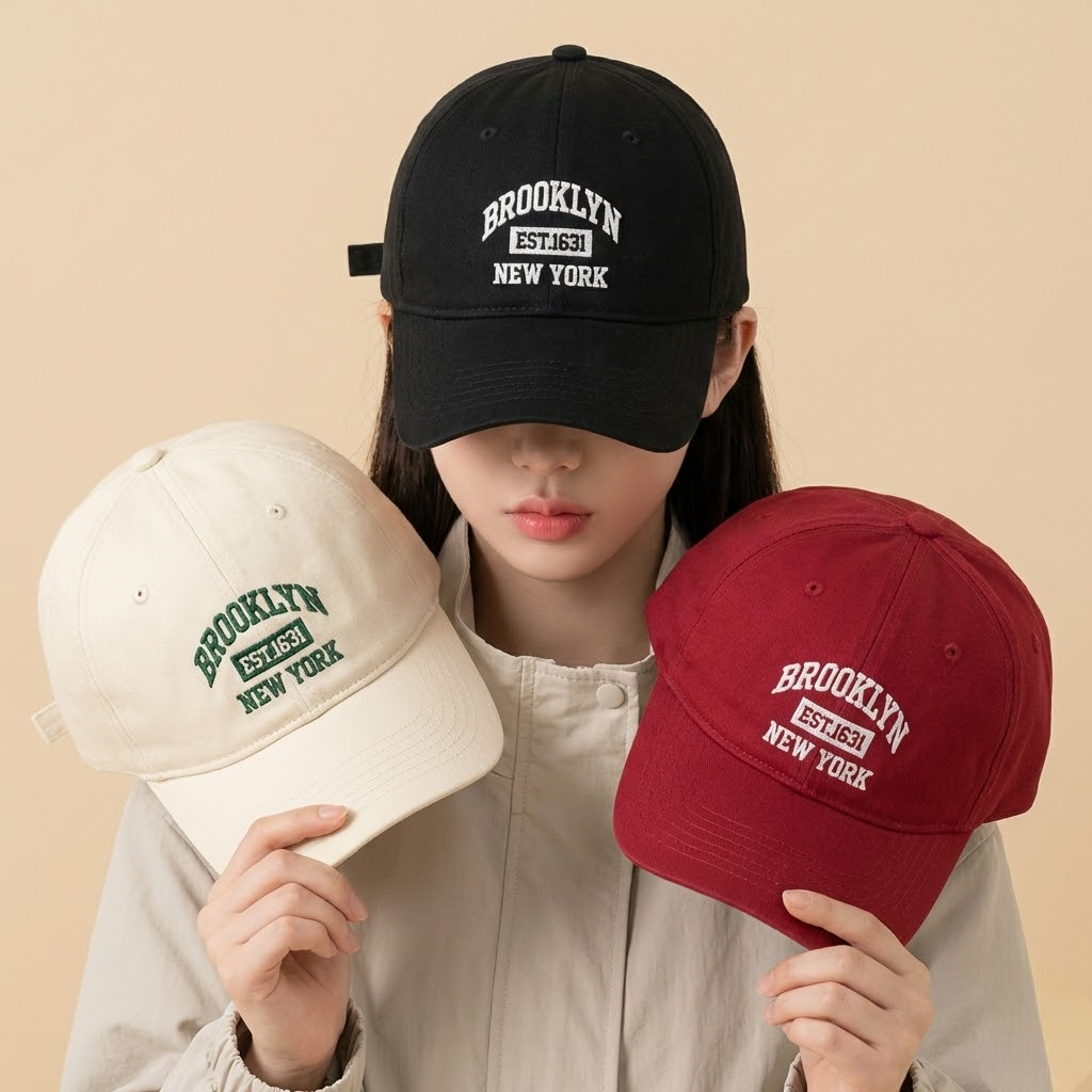 데일리스타즈 브루클린 뉴욕 레터링 자수 캐주얼 소두핏 야구 모자 볼캡 8,900원