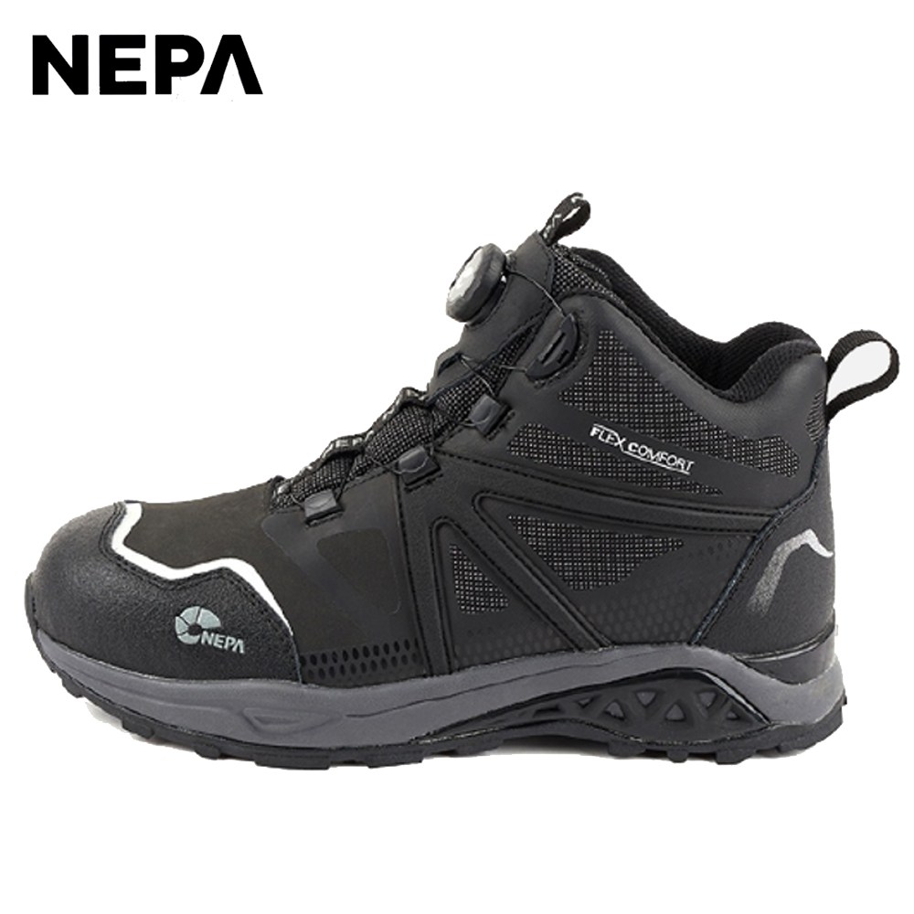 네파 경량 안전화 작업화 원터치 다이얼 논슬립 미끄럼방지 GT-58, 블랙 112,400원