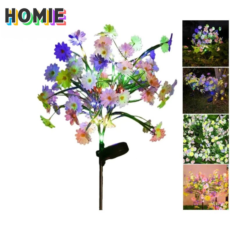 HOMIE 태양광 LED 정원등 야외등 캠핑 실외방수정원등 야생화 정원등, 칼라광 22,800원