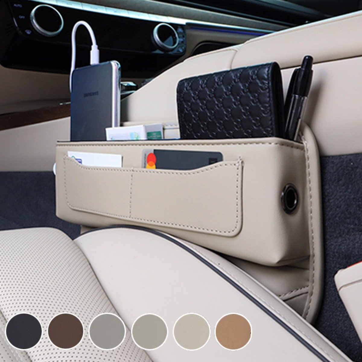 [카라멜] G70 G80 G90 GV70 GV80 시트용품 사이드포켓 제네시스 수납함 18,900원