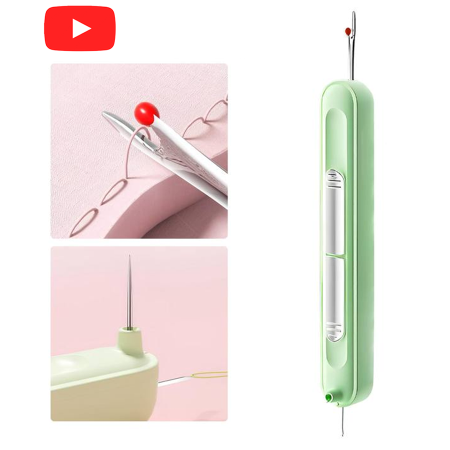 루이 휴대용 실꿰기 실밥제거기 이중 기능의 컴팩트 바느질 도구, 초록색, 1개 6,900원