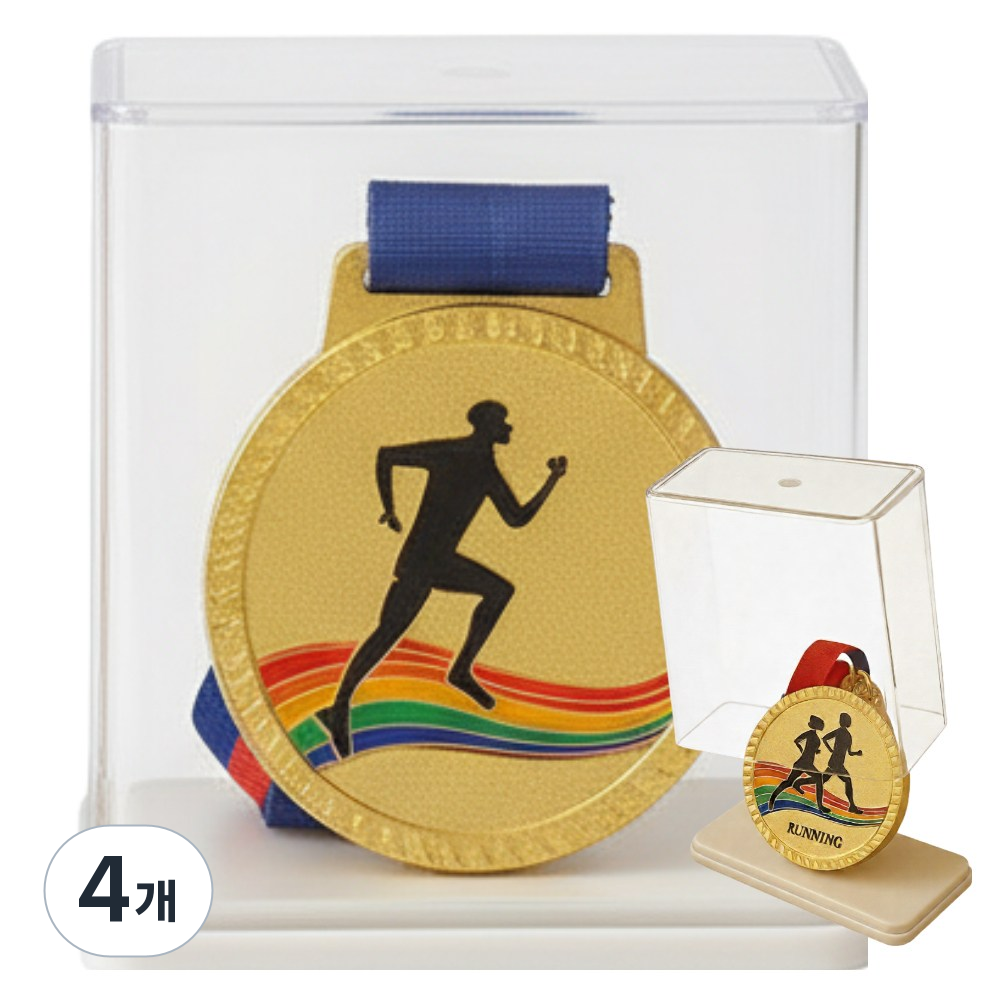 그니주니 메달 디스플레이 진열 수납함 2P, 4개, 크림화이트 24,900원