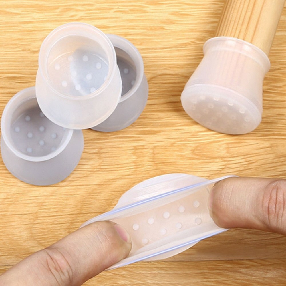 부올라 식탁 의자 발커버 실리콘 의자발싸개 16P, 1세트, 반투명 화이트 12,300원