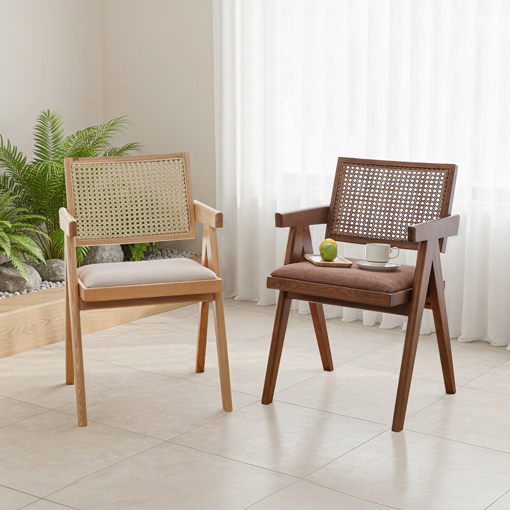 사이먼 라탄 체어 인테리어 카페 디자인 원목 식탁, 네추럴 94,000원