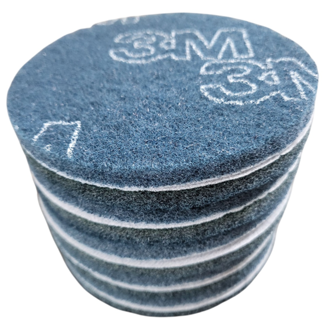 원형수세미(벨크로) 청색 (3m #280) 5인치 /수세미사포, 1개, 1개입 1,300원