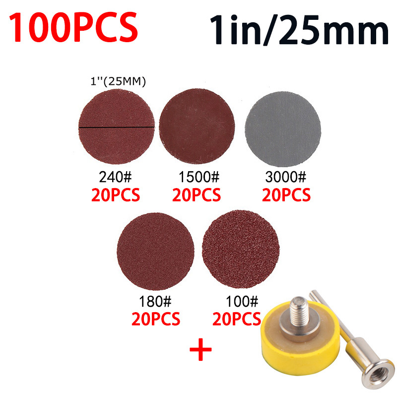 광택기 패드 폴리셔 세차 샌딩 디스크 세트 100-3000 그릿 연마 키트 로터리 도구 사포 액세서리 직송 60 개 2/1 인치 23,780원