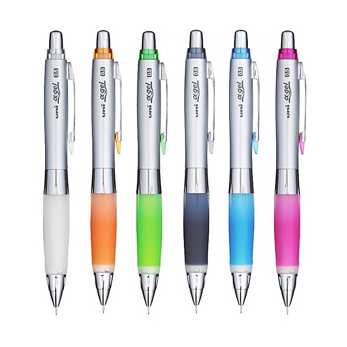 유니 알파겔 흔들샤프 0.5mm 화이트 6,600원