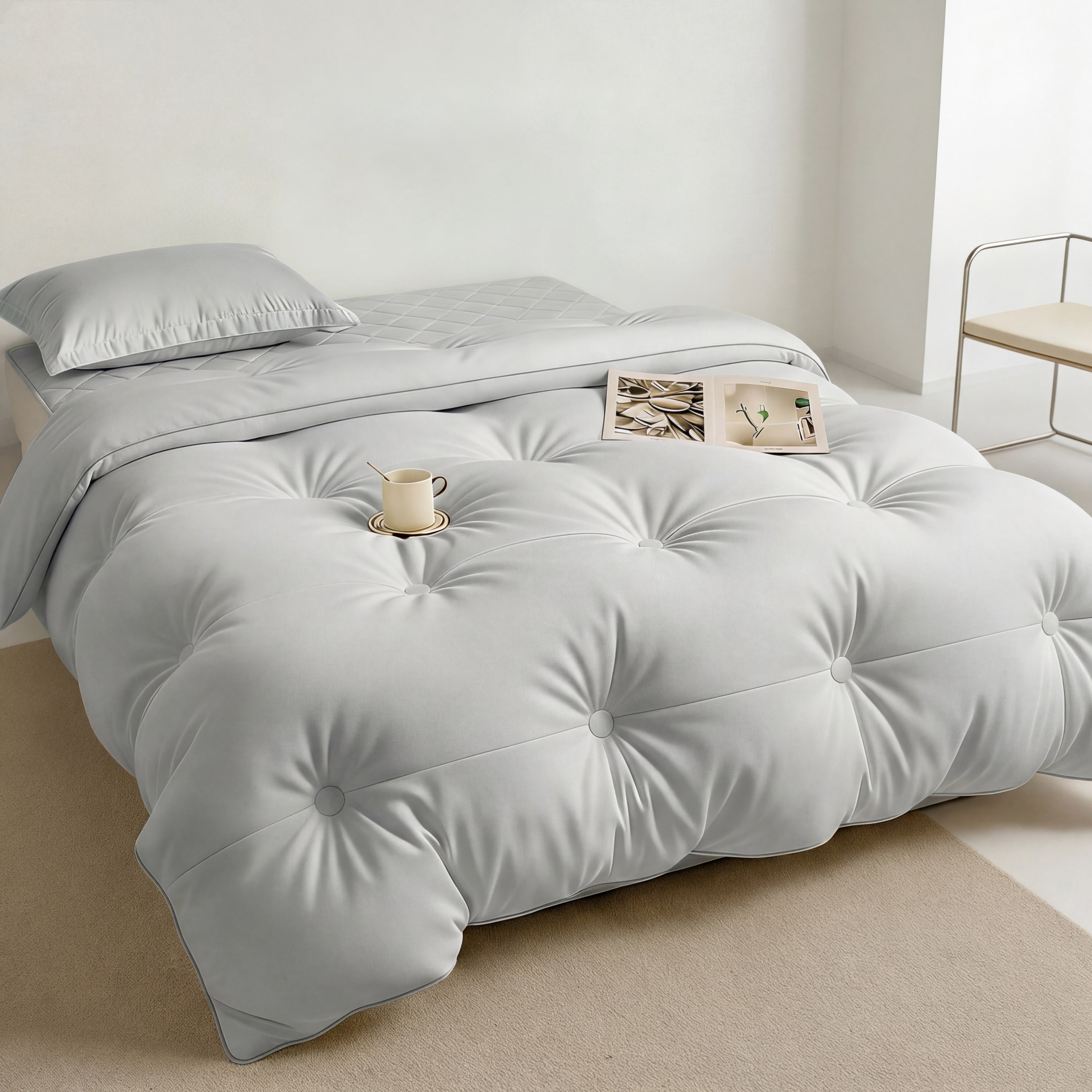 키루에 두꺼운 사계절 침구세트 워싱 차렵이불 이불+패드+베개커버세트 26,900원