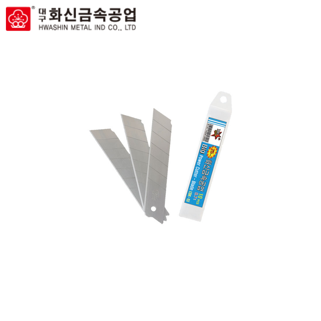 화신 커터칼날 특대 K-301B 컷터칼 카타칼 캇타칼날 1BOX 100개입 36,400원
