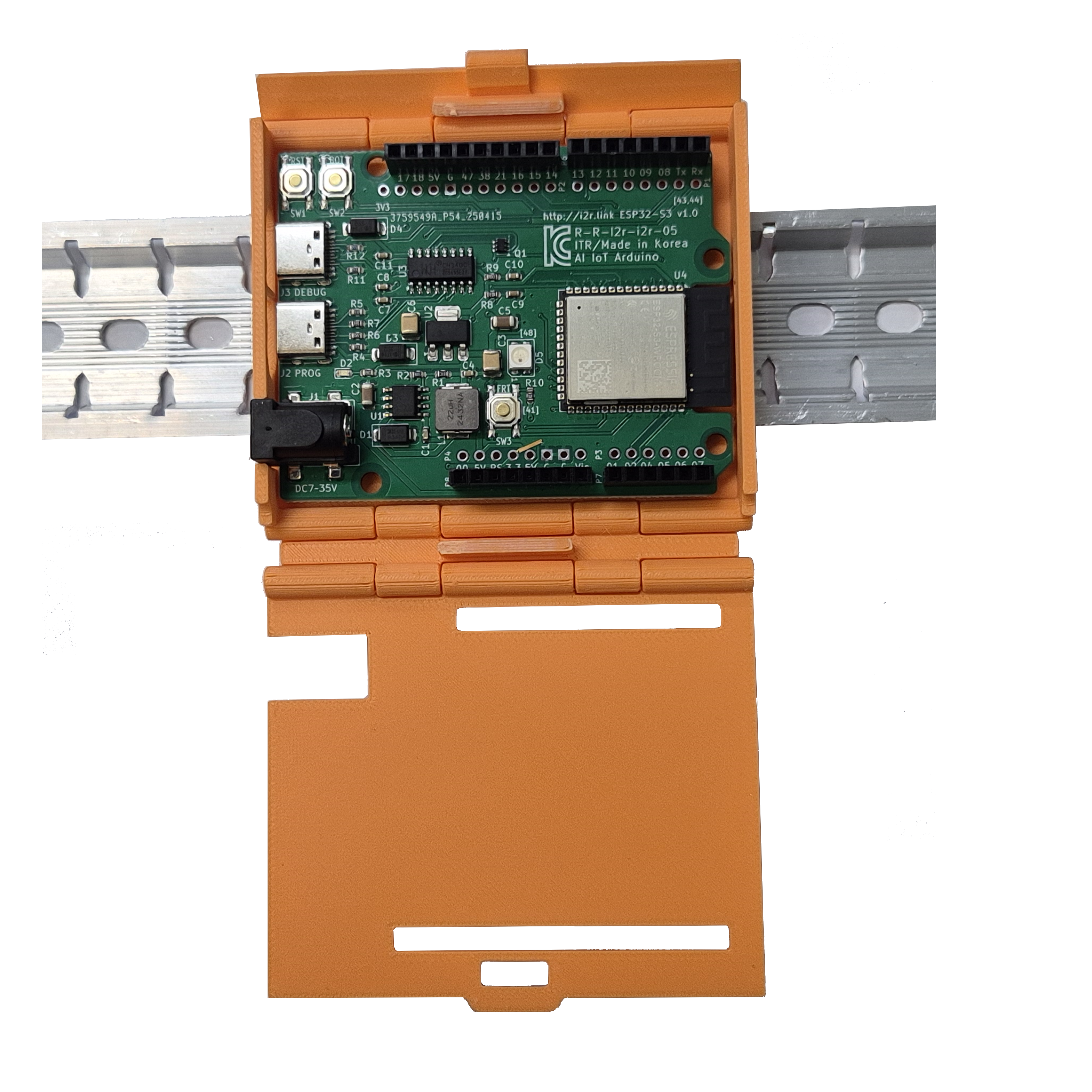 AI IoT 개발보드 ESP32-S3 WiFi Bluetooth Edge AI Arduino 호환 KC인증 [i2r-05+케이스+딘레일] 32,000원