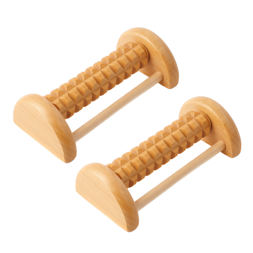 위시피키 피로회복 뭉침완화 원목 발 지압 롤러, 우드, 2개 10,700원