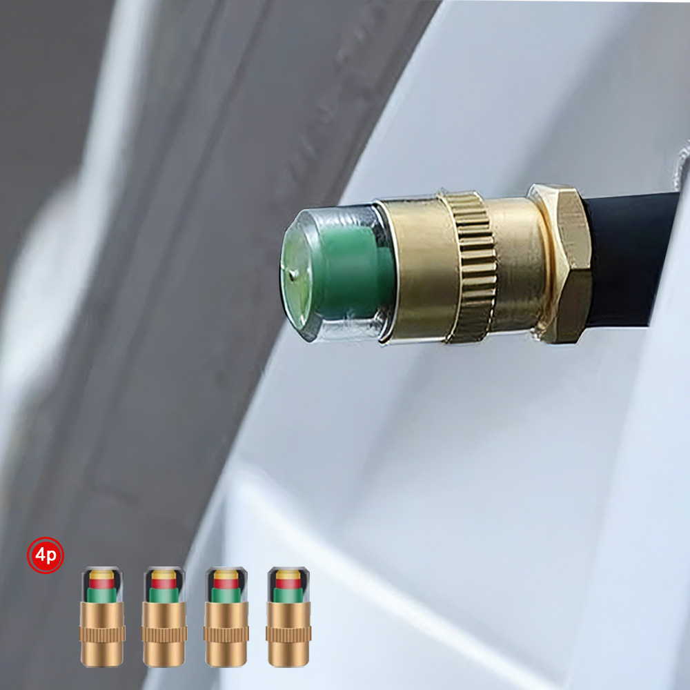 LXU 3색알림 자동차 타이어 공기압 측정 밸브 에어캡 4개세트 9,800원