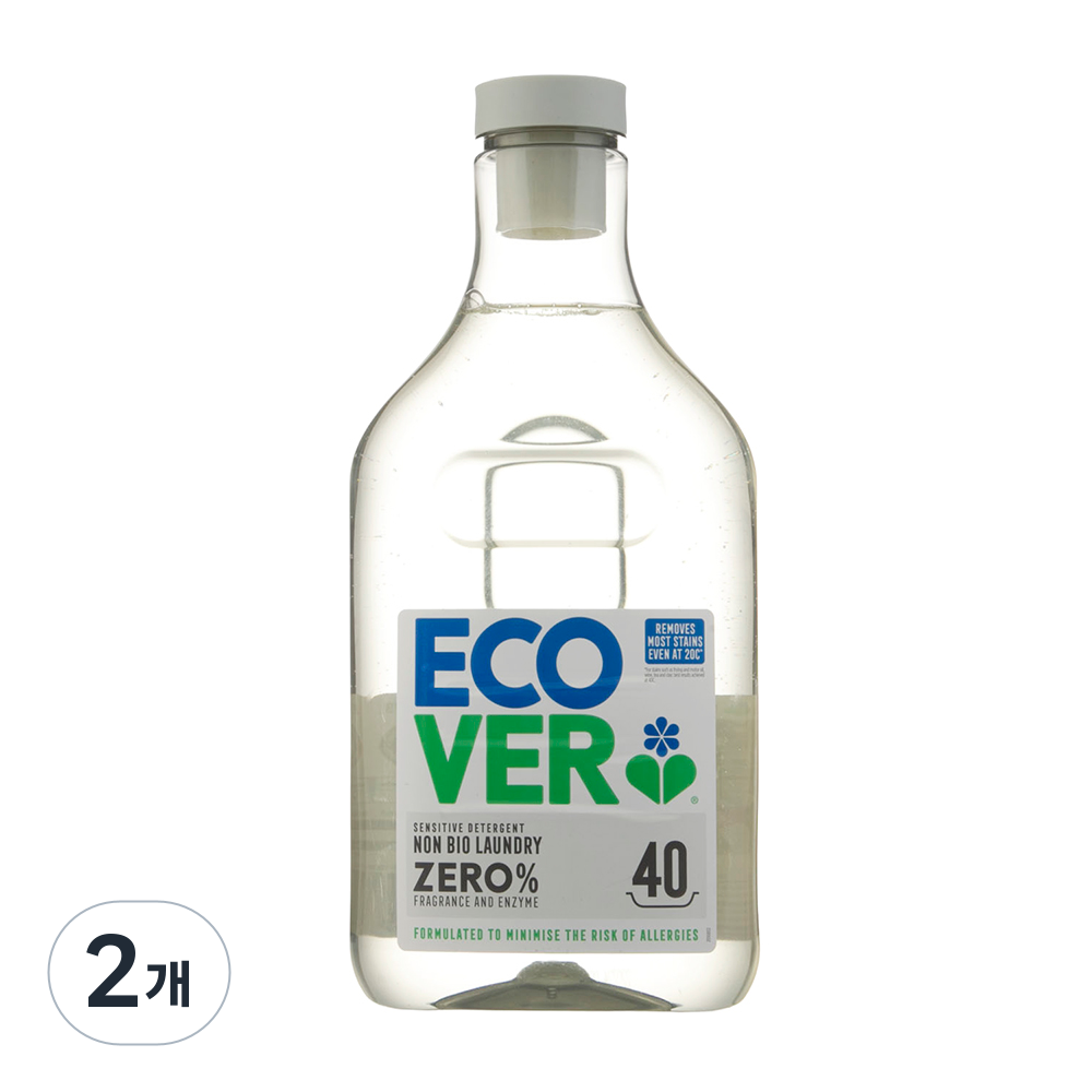 에코버 액상 세탁세제 제로, 1.43L, 2개 53,800원