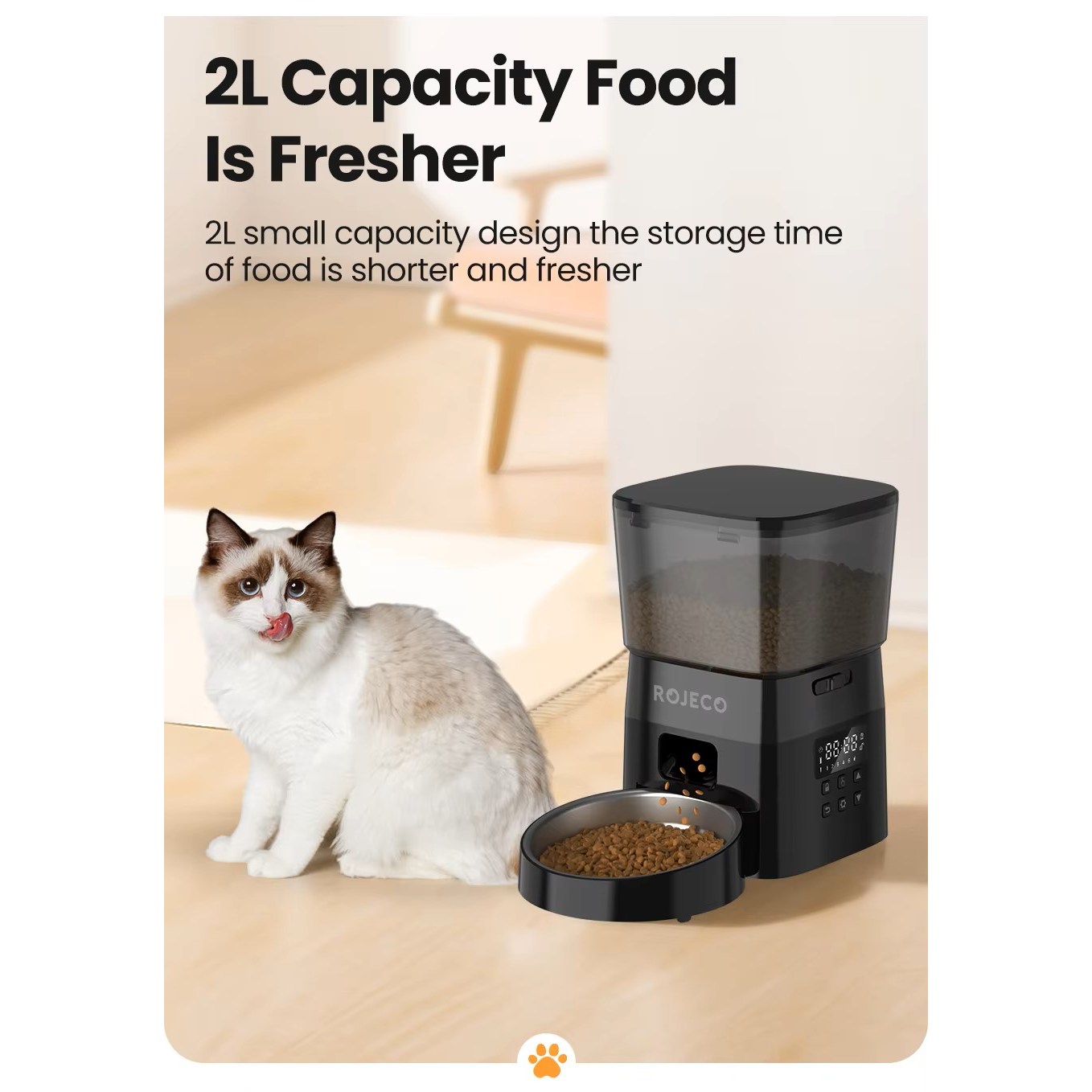 ROJECO 자동급식기 반려동물 피더,고양이먹이 디펜서 43,000원