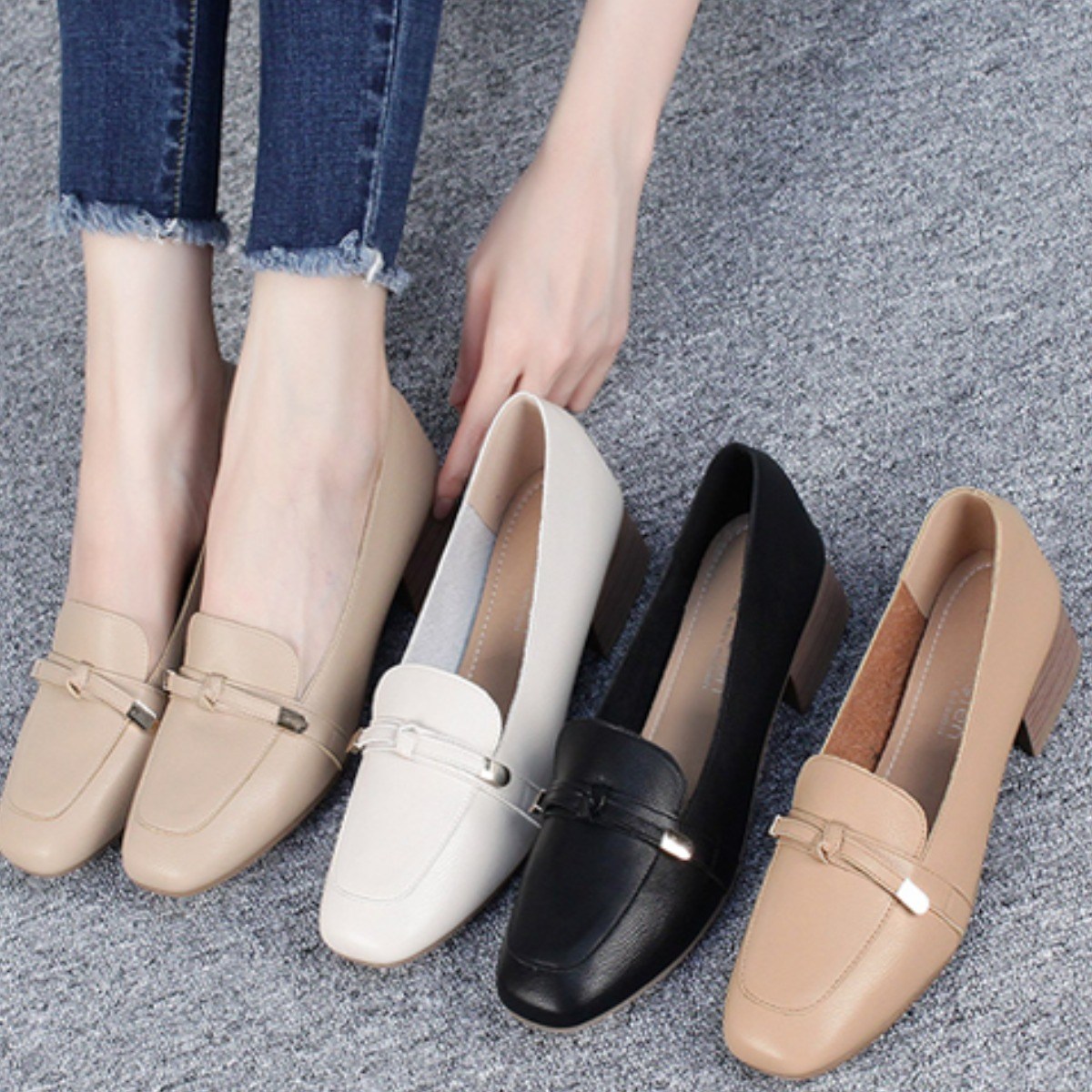 행텐 여성 푹신푹신 발편한 로퍼 단화 플랫슈즈 HT-952-1 29,800원