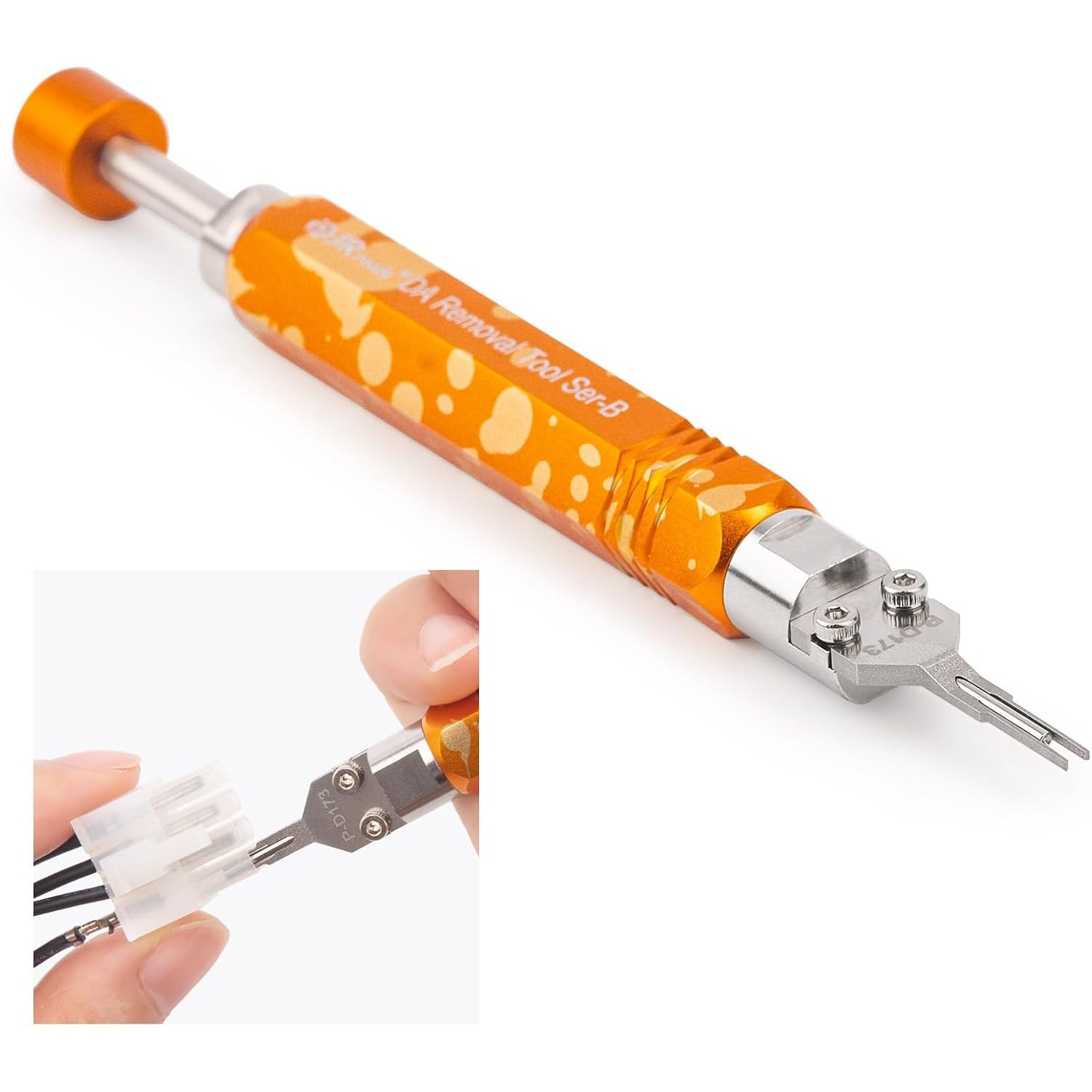 JRready DAP-D173 Mini-Fit Jr추출 몰렉스 11-03-0044 ATX 핀 제거 도구와 동등한 제품으로, 플런저가 내장된 미니 핏 주니어 시리즈 단자에 사용됩니다 35,280원