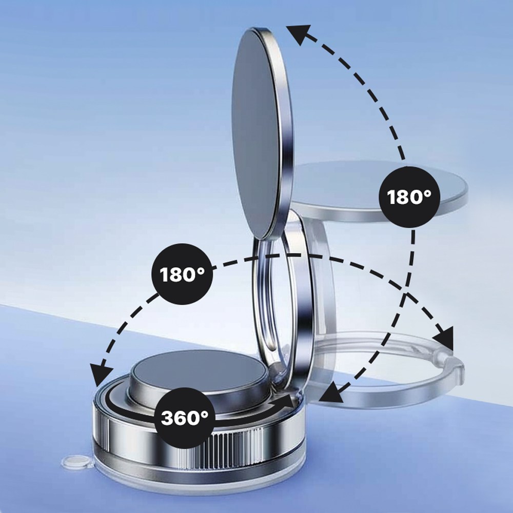 다이아큐브 차량용 초강력 진공 흡착식 맥세이프 마그네틱 휴대폰 거치대 360도 회전 접이식 13,850원