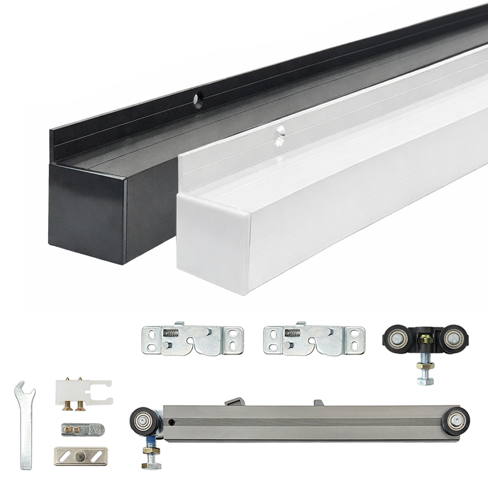 벽면형 국산 2M 슬라이딩레일 고급형 댐퍼포함 미닫이문 중문 레일로라 135,000원