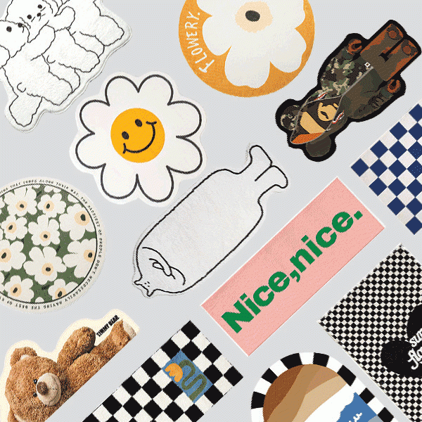 7평원룸인테리어 6평 5평 사계절 단모 미니 포인트 러그 침실 거실 극세사 카페트 발매트 15,030원