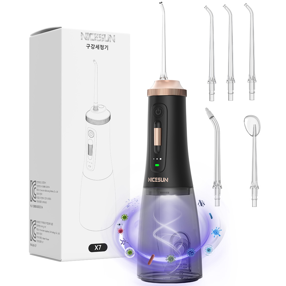 NICESUN 휴대용 무선 구강세정기 자외선 살균 건강한 구강 관리 + 5개노즐팁 32,980원