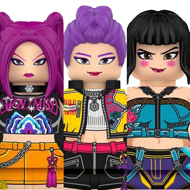 케이팝데몬헌터스 캐릭터 호환블록 브릭미니피규어 3종 수집/장식/전시용 키덜트아이템, 1개, 04. 케이팝데몬헌터스 3종 세트 18,000원