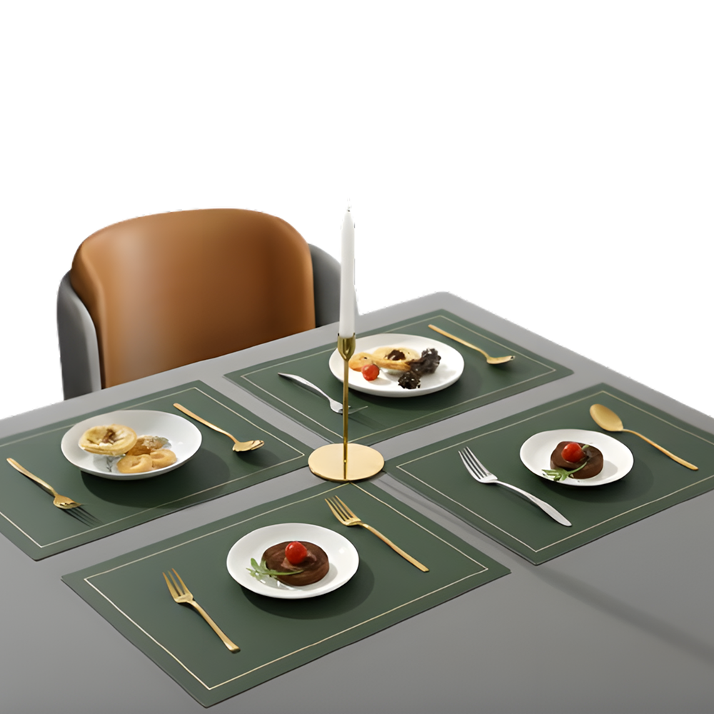 올프리즘 양면 방수 사각 식탁매트, 블루, 4개, 43 x 30 cm 15,580원