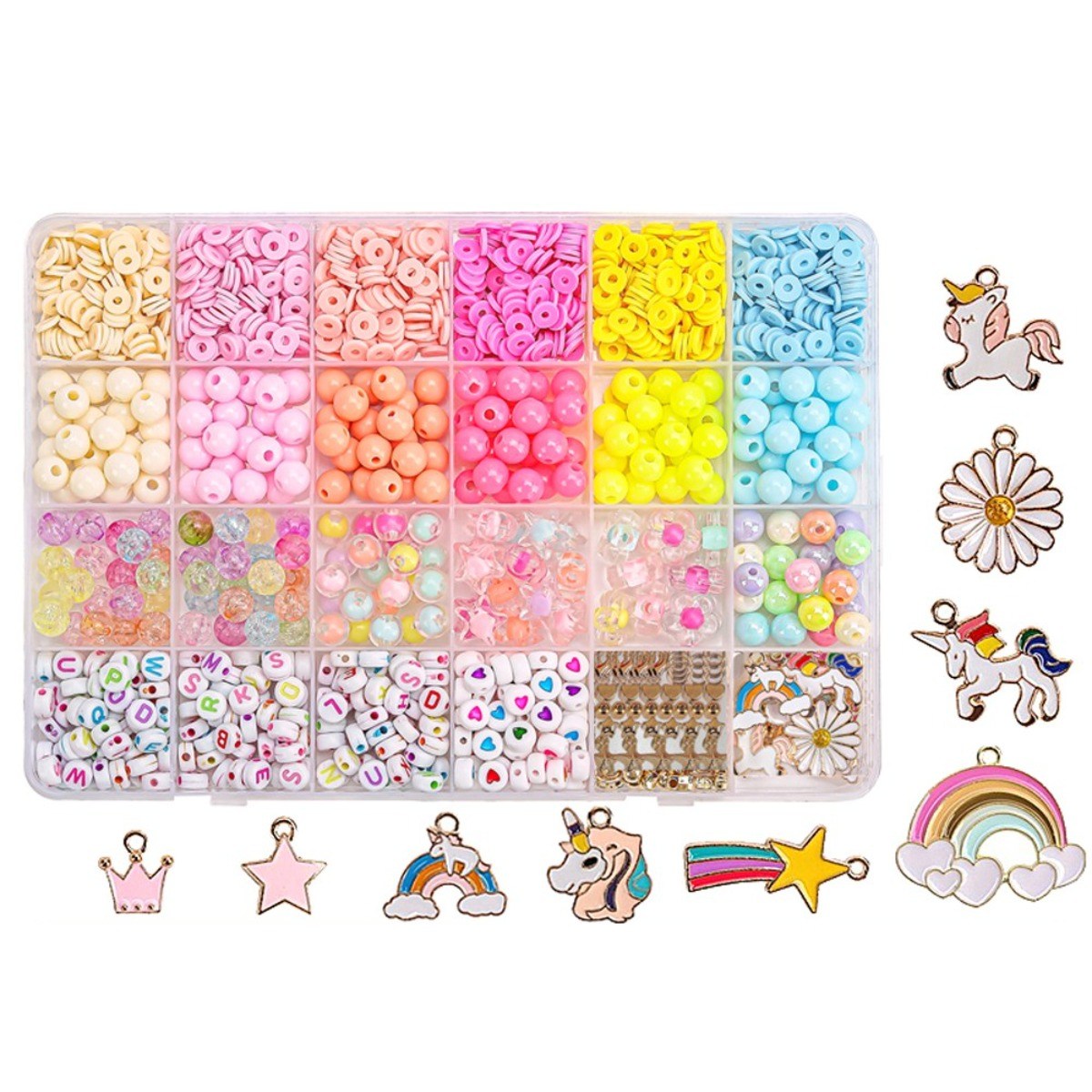 탐나마켓 유니콘 비즈공예 DIY 키트, 1세트, 혼합색상+투명 18,900원