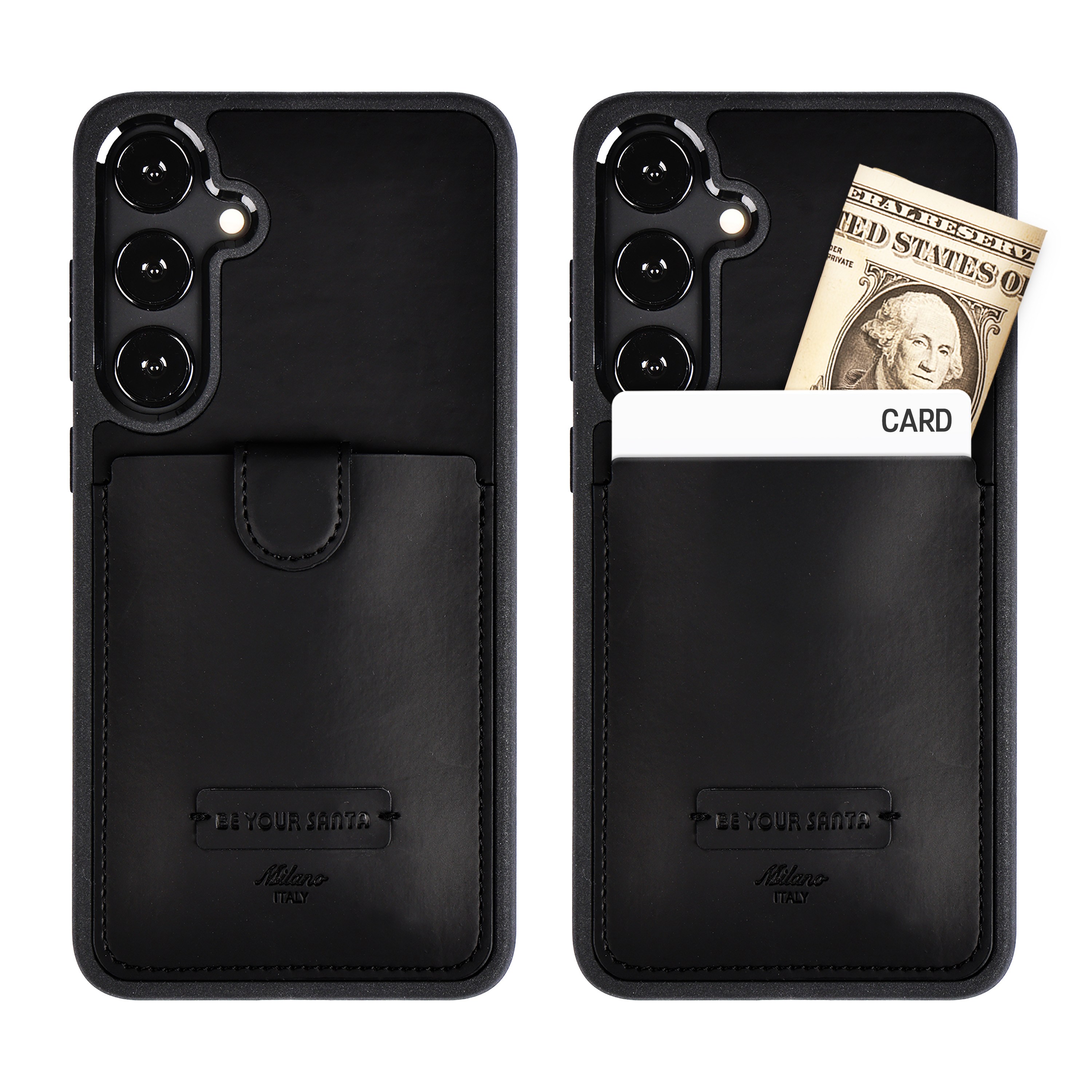 비유어산타 심플한 카드수납 이태리 원단 갤럭시 S23 울트라 s23 플러스 리얼세이프 밀라노 27,500원