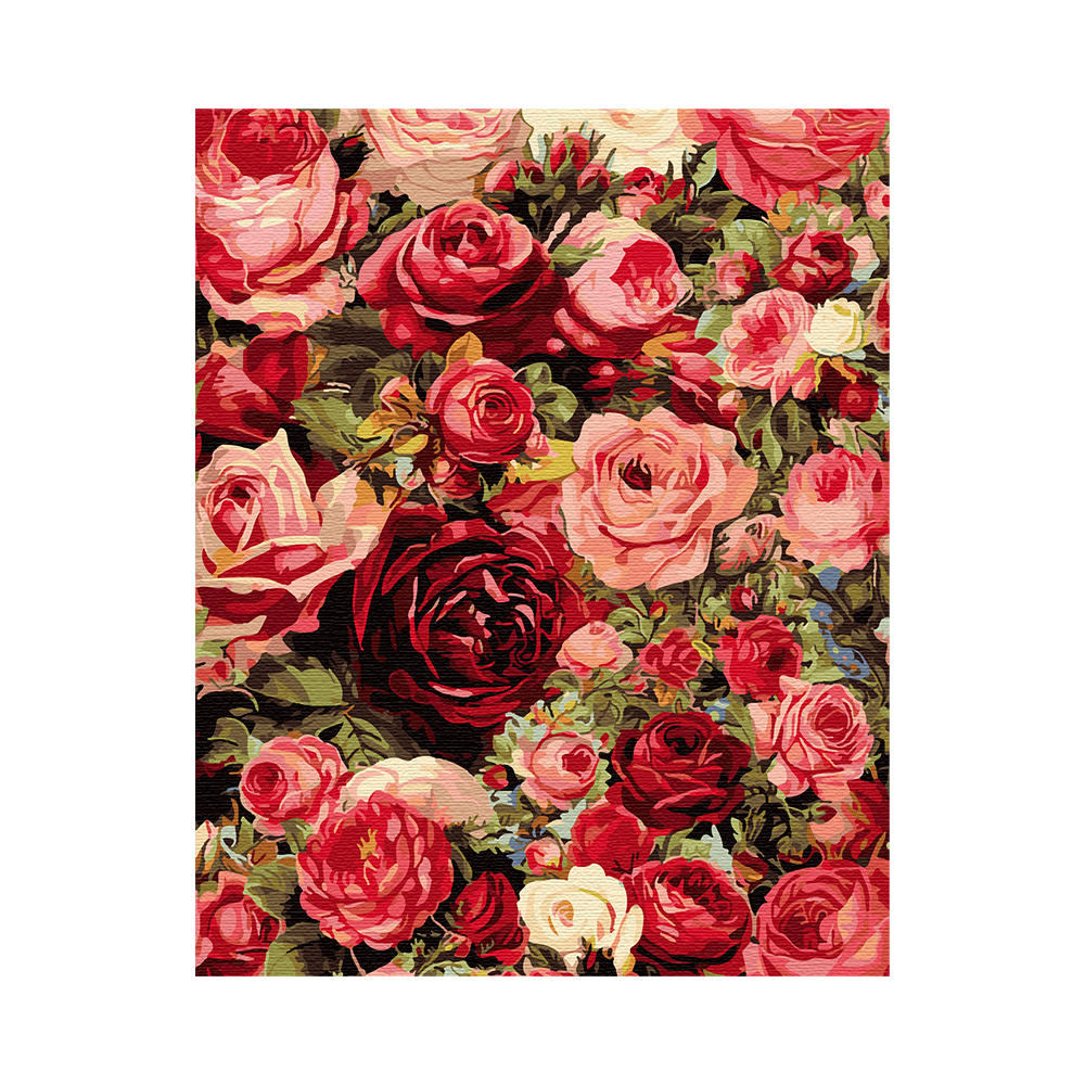 플레이어바웃 빈티지 로즈 DIY 명화 그리기 세트 40 x 50 cm, 혼합색상, 1개 15,900원