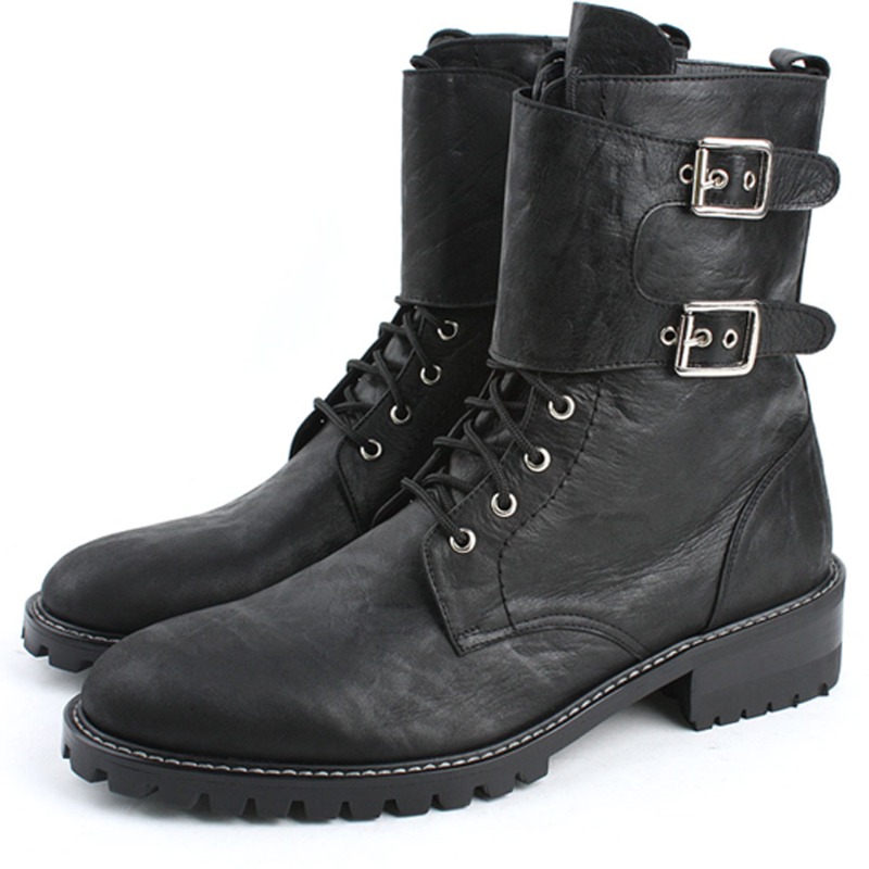 JY-HJ 47-02 남자 워커부츠 라바아웃솔 레이업부츠 몽크부츠 수제화 남성 앵글부츠 키높이굽 4cm 5cm 6cm 270,000원