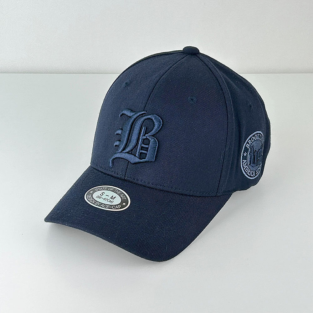 브루클린 스판 탄력밴딩 뒤가막힌 볼캡 야구모자 무지 남녀공용 19,800원