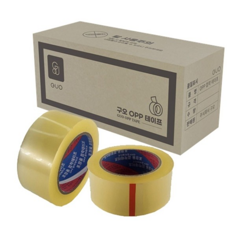 (투명)OPP 박스포장테이프 구오테이프 48mmx50m 박스테이프/포장/택배/작업/박스/업소용/사무실 36,000원