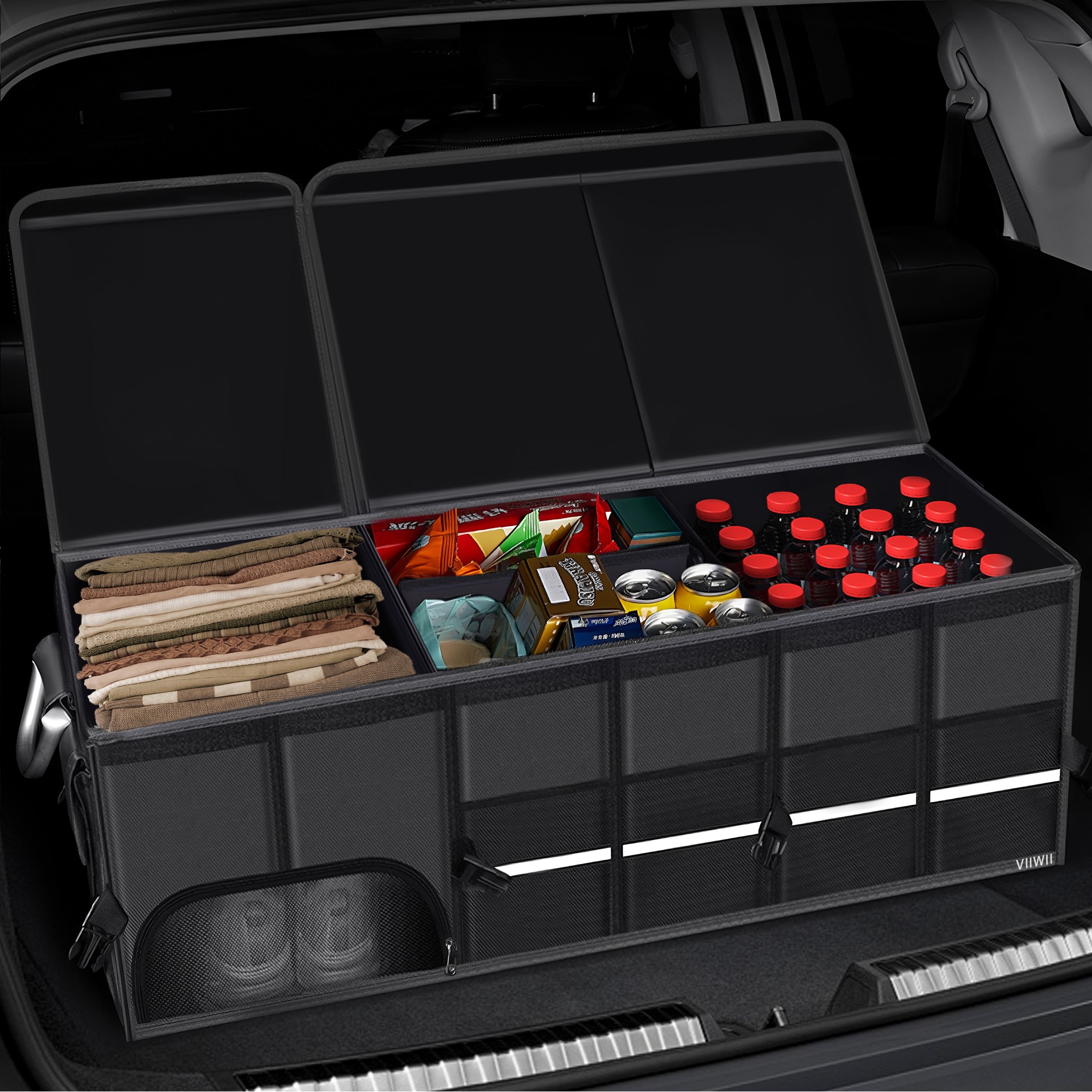 뷔이위이 트렁크 정리함 차량용 접이식 수납함 대용량 110L, 현재가 31,800원