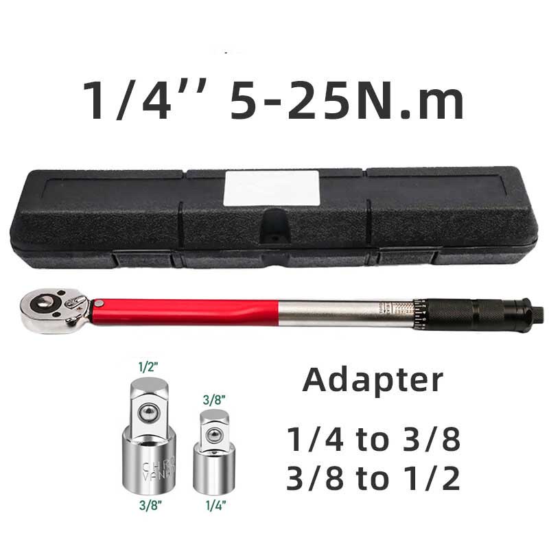 1/2 3/8 1/4 정밀 리버시블 래칫 토크 렌치, 키 전문 자전거 오토바이 자동차 자동차 도구, 5-210N.m 66,100원