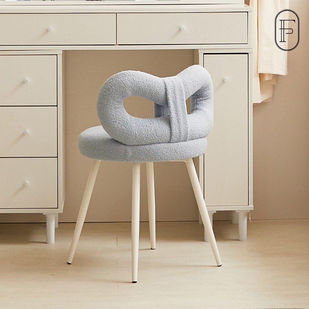 퍼피노 르올 리본 화장대 의자 스툴 pn720, 블루, 1개 35,800원