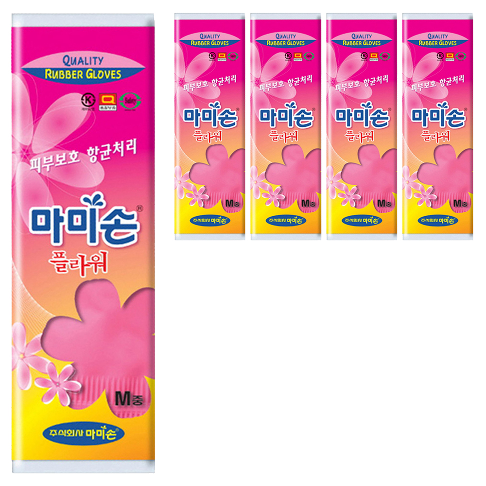 마미손 플라워 고무장갑 중(M) 8,780원