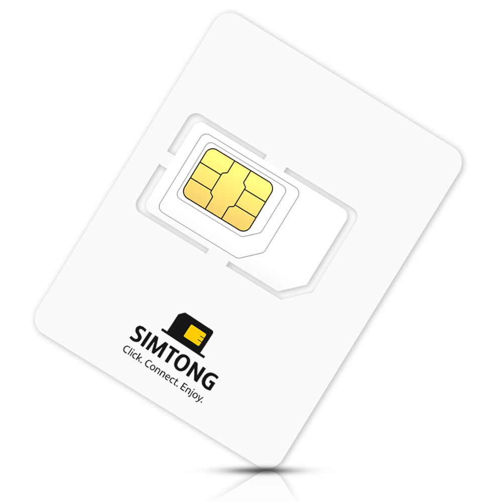 SIMTONG SK텔레콤 / KT 장기 종량제 한국 유심칩, 15일, 20GB, 1개 25,000원