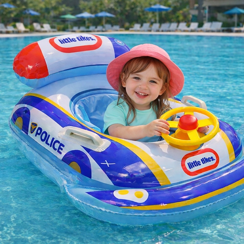 리틀타익스 경찰차보행기 튜브 유아 물놀이, 1개, 혼합색상 22,870원