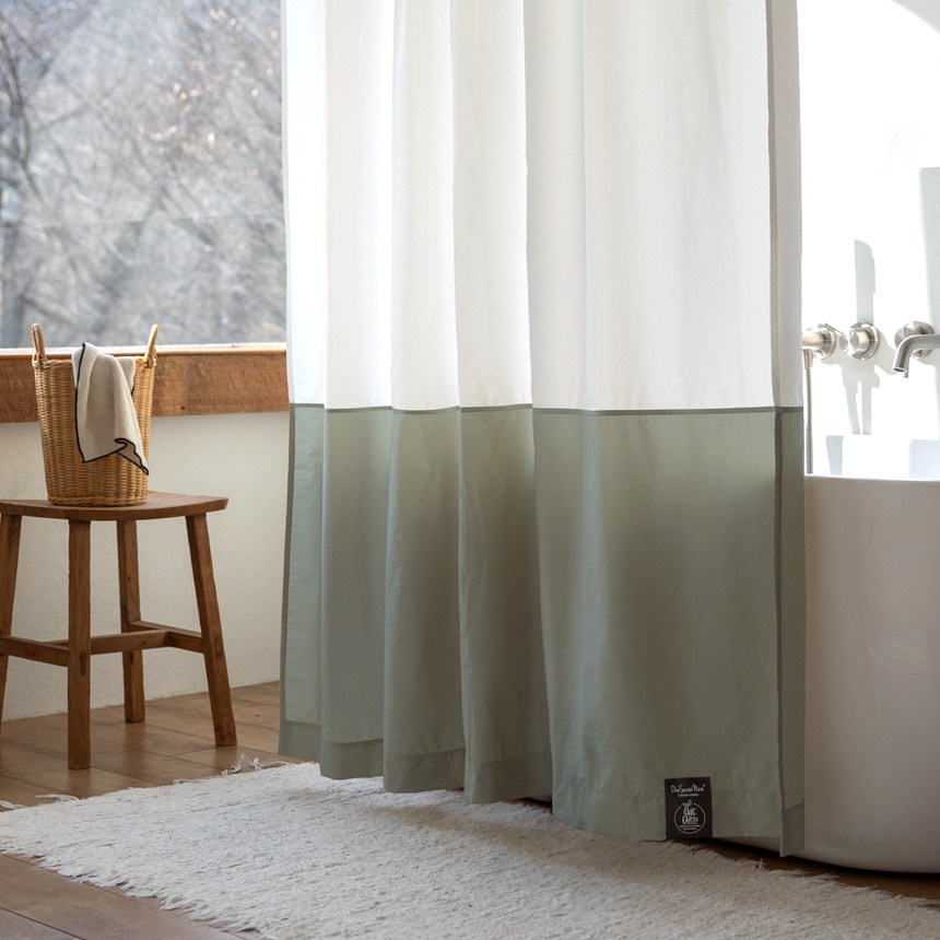 원세븐나인 리사이클 샤워커튼, 크림올리브, 1개 83,300원