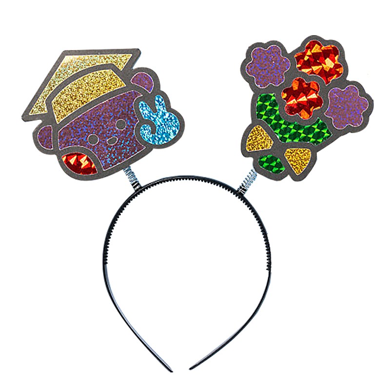 민화 KC인증 포일아트 졸업 머리띠 (2종택1) 행사 졸업 축하키트용 머리띠제작 학사모만들기 소품장식 기념사진 1,500원