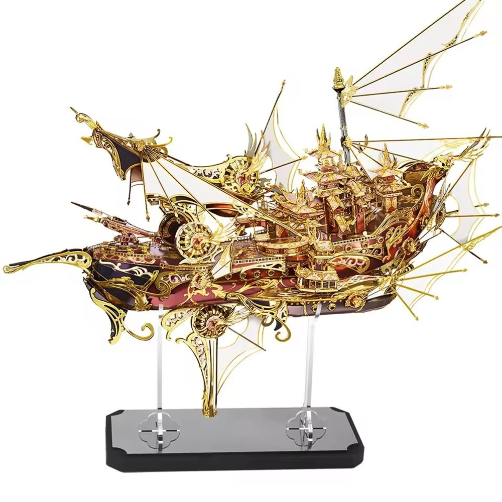 피스쿨 판타지 나인헤븐 스카이 쉽 3D 입체 금속 메탈 퍼즐 모험 선박 보트, 1개 104,800원