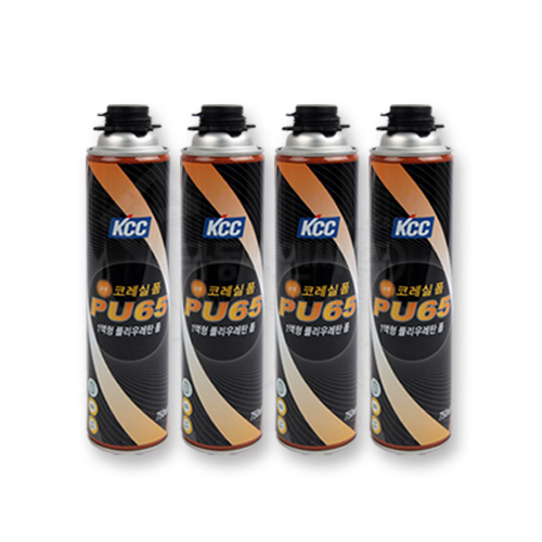 KCC 코레실 폴리우레탄폼 PU65 난연폼, 노란색, 750ml, 1개 9,400원