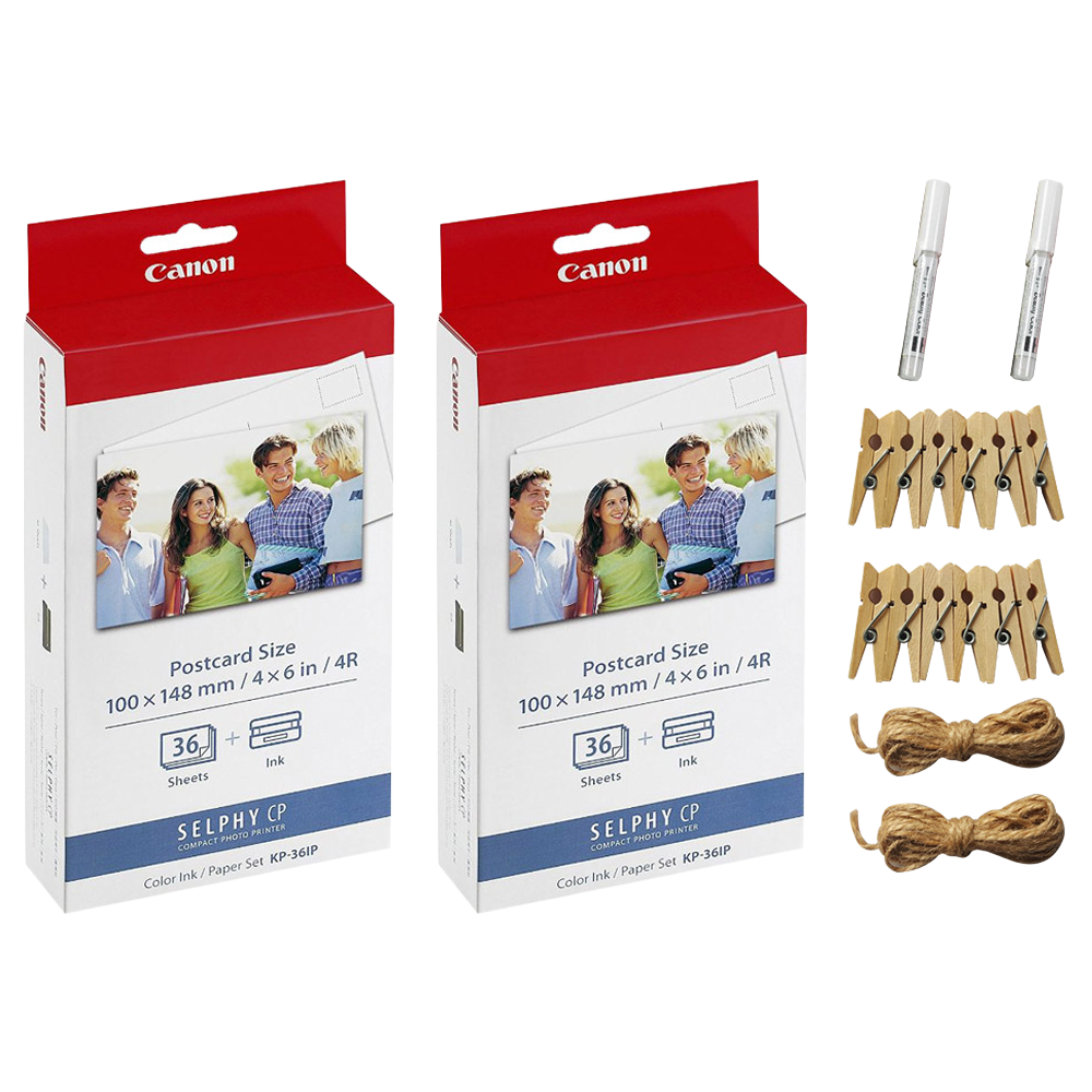 캐논 셀피 인화지 엽서용지 36p KP-36IP + 포토라인 + 미피펜 랜덤 발송 43,800원